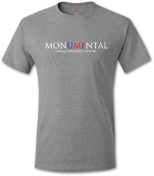 Monumental Gray T-Shirt (Large)